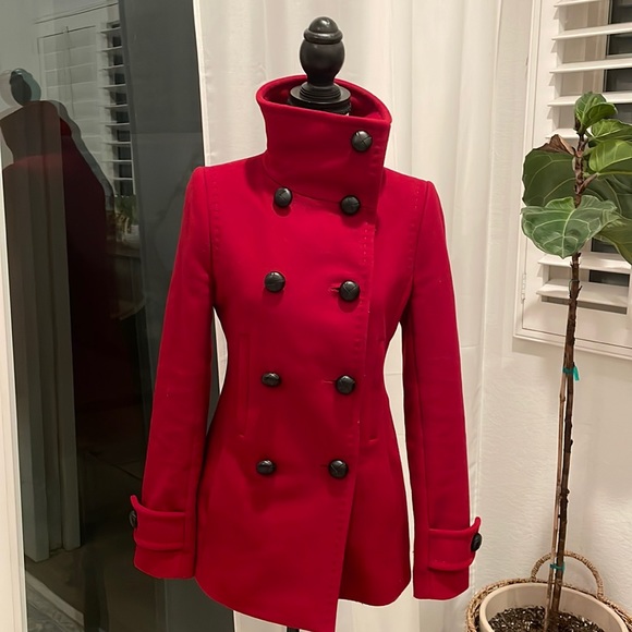 Babaton Red Winter Coat - Picture 1 of 12